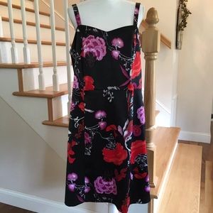 Lane Bryant Dress Party Cocktail Floral Sheath 18W